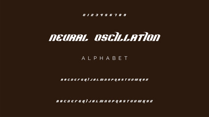 Creative geometric modern urban alphabet font. Digital abstract futuristic, fashion, sport, minimal technology typography.