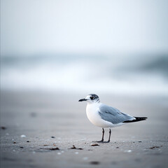 Fototapeta premium seagull on the beach