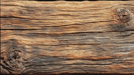 Naklejka premium Weathered Wood Grain Texture Showing Knots And Cracks