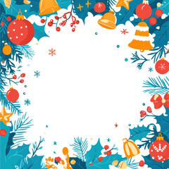 Bright and Vibrant Flat Design Holiday Elements