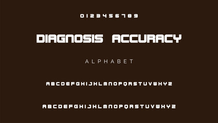 Creative font. Modern abstract digital tech font. Logo creative font, type, technology, movie, digital, music, movie. Fonts and illustration in vector format.