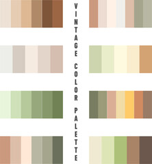 Vintage color pallette
