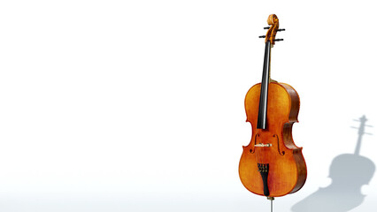 Fototapeta premium a violin is shown with a white background and the word the on it