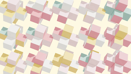 Minimal Cube Pastle Background