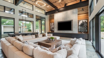 Transforming Open Living Areas Industrial Interior Design Home Article Cozy Environment Modern Perspective