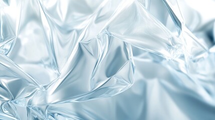 Obraz premium Abstract image of light blue translucent fabric folds