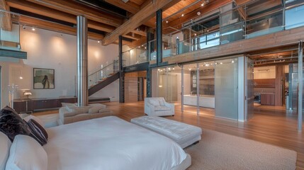 Elevate Your Space A Creatively Designed Loft in an Urban Setting Showcasing Industrial Interior Design