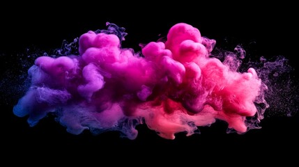 Fototapeta premium Abstract Swirling Pink and Purple Ink Clouds