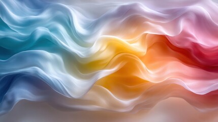 Obraz premium Abstract vibrant flowing fabric texture.