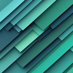 Obraz premium Series of green squares and rectangles arranged in a pattern