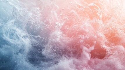 Fototapeta premium Abstract Water Swirls Pastel Pink Blue Hues