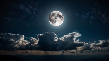 Fototapeta premium moon over the sea