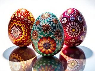 Silhouette Easter Eggs White Background - Shadow Photography