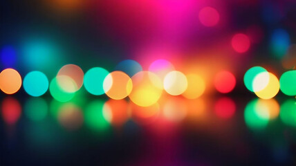 Colorful bokeh scene for christmas