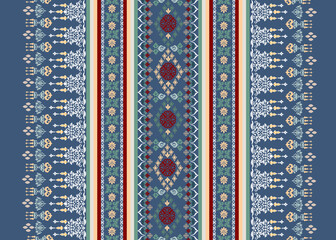Damask fabric pattern, intricate pattern, mint green tone, full-color fabric pattern