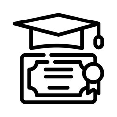Certification line icon
