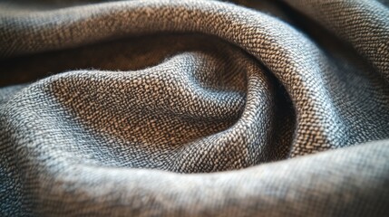 A close-up of soft, textured fabric that showcases its gentle folds and rich color, emphasizing the intricate weave and tactile quality.