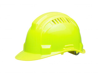 Fototapeta premium Bright Yellow Safety Helmet ed for Construction Workers, Enhancing Visibility and Protection on Job Sites, Ideal for Safety Regulations and Personal Protection Equipment