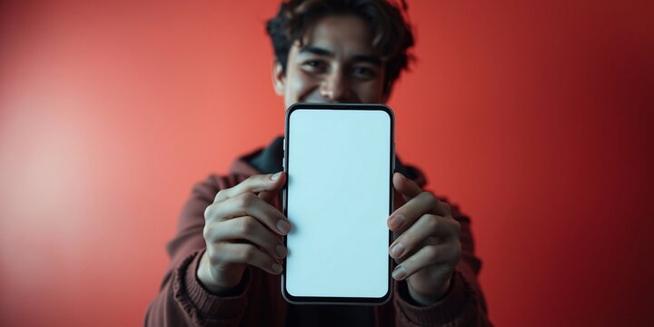 Blank smartphone mockup photo electronics for Advertisement