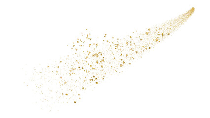 飛び散る粒子、粉：金