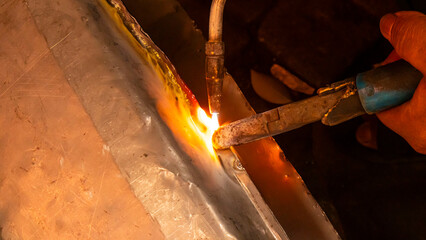 Obraz premium welder at work