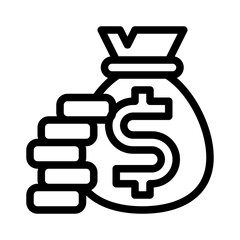 wealth line icon