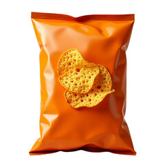 Orange snack bag with crackers