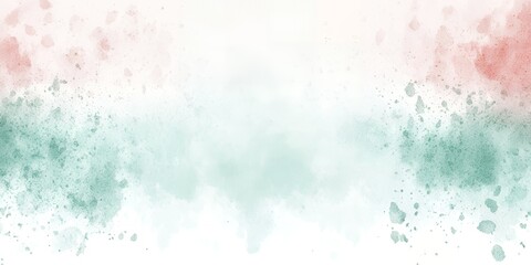 Fototapeta premium Abstract Watercolor Background Teal Pink White Splashes