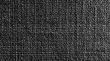 Black Textured Fabric Close Up Detailed View