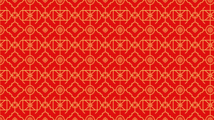 Celebrating the Vibrant Splendor of Lunar New Year: A Stunning Red and Gold Background Embodying the Festive Spirit of Tiongkok