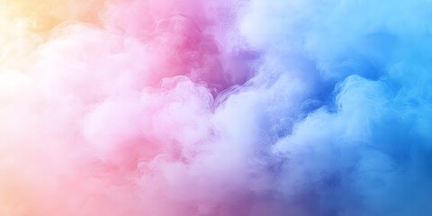 Fototapeta premium Pastel Rainbow Cloud Smoke Abstract Background Texture