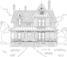 Prvactor black and white house