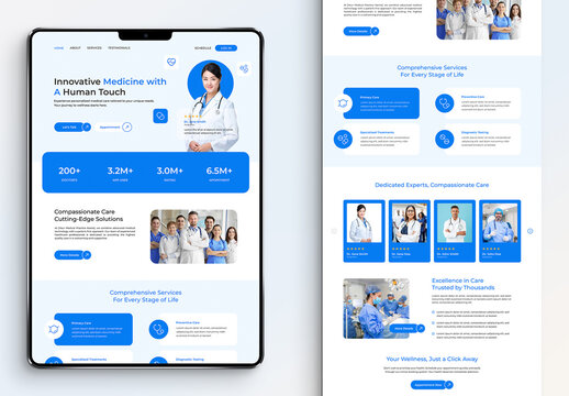 Medical HealthCare Landing Page Template