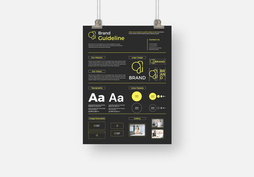 Brand Guidelines Poster Template