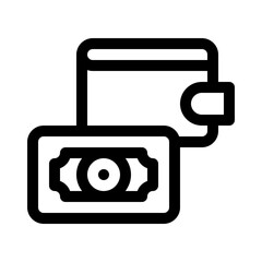 wallet line icon