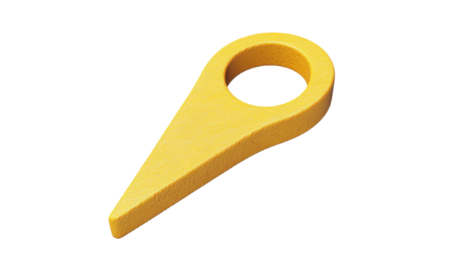 Purple location pin, transparent background