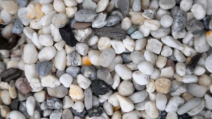 Small stones for background. Stone decoration.