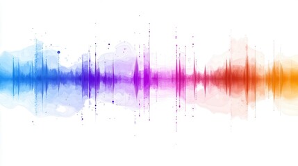 Multimedia art concepts exploring layered soundwave spectrum urban audio experiences