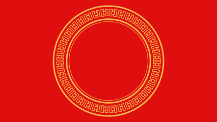 A Radiant Display of Lunar New Year Elegance The Exquisite Red and Gold Background Representing the Joyful Spirit of Tiongkok Celebrations