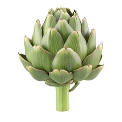 Fototapeta premium Fresh Artichoke Isolated on White Background