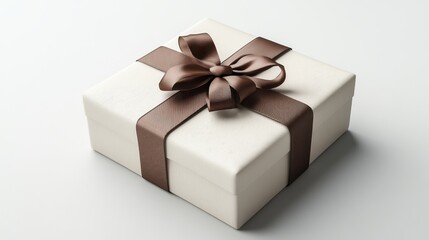 Obraz premium 3d render of gift box on white backgrou