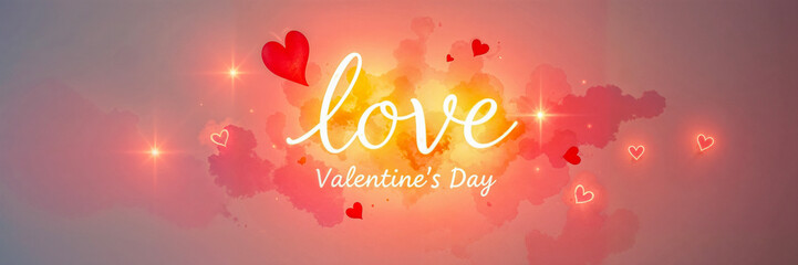 Love - a Valentine's Day banner