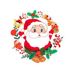 Santa cross cute cute