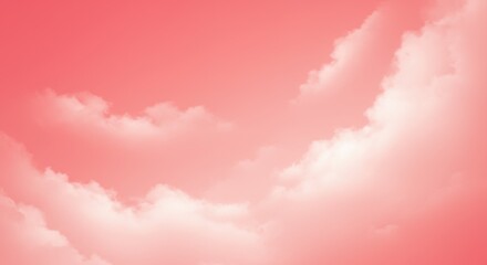 Naklejka premium Pink Sky with Dramatic Clouds