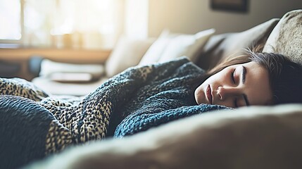 Tired individual resting on couch, reflecting on life's challenges and the need for relaxation and rejuvenation.