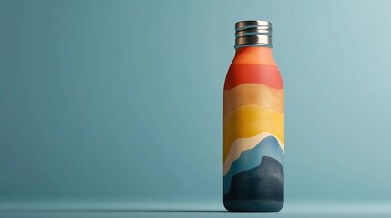 Insulated Water Bottle Mockup With Generative AI