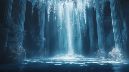 light waterfall