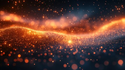 Fototapeta premium abstract 3d rendering of flying particle