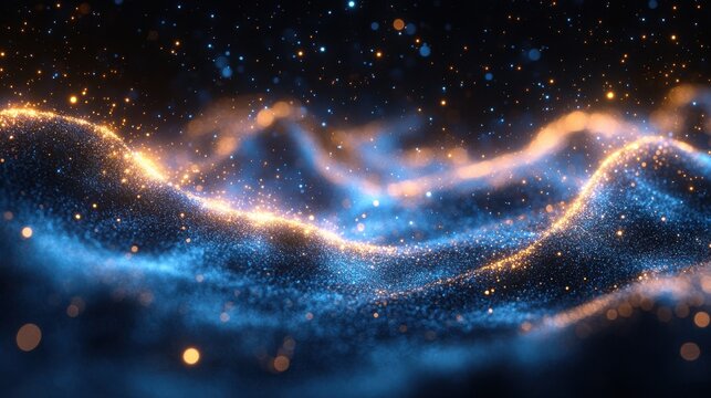 abstract 3d rendering of flying particles modern cgi background animation motion design alpha matt