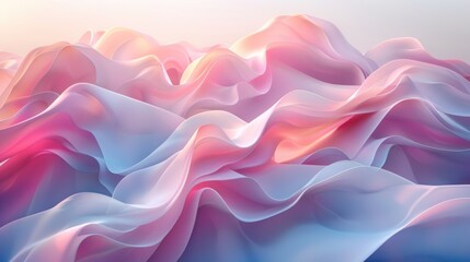 Obraz premium Abstract background of blue and pink wavy fabric.